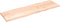 vidaXL - Tafelblad - natuurlijke - rand - 200x60x(2-4) - cm - massief - eikenhout