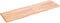 vidaXL - Tafelblad - natuurlijke - rand - 200x60x(2-4) - cm - eikenhout - lichtbruin