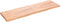 vidaXL - Tafelblad - natuurlijke - rand - 200x60x(2-6)cm - eikenhout - lichtbruin