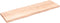 vidaXL - Tafelblad - natuurlijke - rand - 200x60x(2-6) - cm - massief - eikenhout