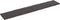 vidaXL - Tafelblad - natuurlijke - rand - 220x40x(2-4)cm - eikenhout - donkerbruin