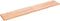 vidaXL - Tafelblad - natuurlijke - rand - 220x40x(2-4) - cm - eikenhout - lichtbruin