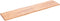 vidaXL - Tafelblad - natuurlijke - rand - 220x50x(2-4) - cm - eikenhout - lichtbruin