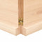 vidaXL - Tafelblad - natuurlijke - rand - 220x60x(2-4) - cm - massief - eikenhout