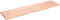 vidaXL - Tafelblad - natuurlijke - rand - 220x60x(2-4) - cm - eikenhout - lichtbruin