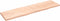 vidaXL - Tafelblad - natuurlijke - rand - 220x60x(2-6) - cm - massief - eikenhout