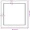 vidaXL - Tafelblad - natuurlijke - rand - 40x40x(2-4) - cm - eikenhout - donkerbruin
