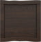 vidaXL - Tafelblad - natuurlijke - rand - 40x40x(2-6)cm - eikenhout - donkerbruin