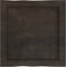 vidaXL - Tafelblad - natuurlijke - rand - 40x40x(2-6)cm - eikenhout - donkerbruin