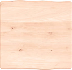 vidaXL - Tafelblad - natuurlijke - rand - 40x40x(2-6) - cm - massief - eikenhout