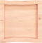 vidaXL - Tafelblad - natuurlijke - rand - 40x40x(2-6) - cm - massief - eikenhout