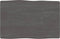vidaXL - Tafelblad - natuurlijke - rand - 60x40x(2-4) - cm - eikenhout - donkerbruin