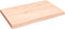 vidaXL - Tafelblad - natuurlijke - rand - 60x40x(2-4) - cm - massief - eikenhout