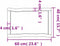 vidaXL - Tafelblad - natuurlijke - rand - 60x40x(2-6) - cm - eikenhout - lichtbruin