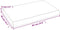 vidaXL - Tafelblad - natuurlijke - rand - 60x40x(2-6) - cm - eikenhout - lichtbruin