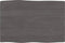 vidaXL - Tafelblad - natuurlijke - rand - 60x40x2 - cm - eikenhout - donkerbruin