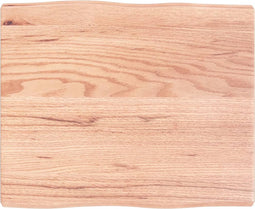 vidaXL - Tafelblad - natuurlijke - rand - 60x50x(2-4) - cm - eikenhout - lichtbruin