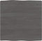 vidaXL - Tafelblad - natuurlijke - rand - 60x60x(2-4) - cm - eikenhout - donkerbruin