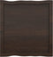 vidaXL - Tafelblad - natuurlijke - rand - 60x60x(2-4) - cm - eikenhout - donkerbruin