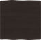 vidaXL - Tafelblad - natuurlijke - rand - 60x60x(2-4) - cm - eikenhout - donkerbruin
