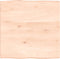 vidaXL - Tafelblad - natuurlijke - rand - 60x60x(2-4) - cm - massief - eikenhout