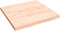 vidaXL - Tafelblad - natuurlijke - rand - 60x60x(2-4) - cm - massief - eikenhout