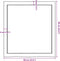 vidaXL - Tafelblad - natuurlijke - rand - 60x60x(2-6) - cm - eikenhout - lichtbruin