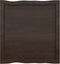 vidaXL - Tafelblad - natuurlijke - rand - 60x60x(2-6) - cm - eikenhout - donkerbruin