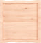 vidaXL - Tafelblad - natuurlijke - rand - 60x60x(2-6) - cm - massief - eikenhout