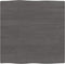 vidaXL - Tafelblad - natuurlijke - rand - 60x60x2 - cm - eikenhout - donkerbruin