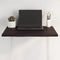vidaXL - Tafelblad - natuurlijke - rand - 60x60x2 - cm - eikenhout - donkerbruin