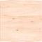 vidaXL - Tafelblad - natuurlijke - rand - 60x60x2 - cm - massief - eikenhout