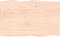 vidaXL - Tafelblad - natuurlijke - rand - 80x50x(2-4) - cm - massief - eikenhout