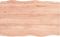 vidaXL - Tafelblad - natuurlijke - rand - 80x50x(2-6) - cm - eikenhout - lichtbruin