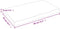 vidaXL - Tafelblad - natuurlijke - rand - 80x50x(2-6) - cm - eikenhout - donkerbruin