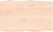 vidaXL - Tafelblad - natuurlijke - rand - 80x50x(2-6) - cm - massief - eikenhout