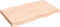 vidaXL - Tafelblad - natuurlijke - rand - 80x50x(2-6) - cm - massief - eikenhout