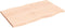 vidaXL - Tafelblad - natuurlijke - rand - 80x50x2 - cm - massief - eikenhout