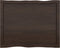 vidaXL - Tafelblad - natuurlijke - rand - 80x60x(2-4) - cm - eikenhout - donkerbruin