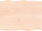 vidaXL - Tafelblad - natuurlijke - rand - 80x60x(2-4) - cm - massief - eikenhout