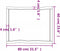 vidaXL - Tafelblad - natuurlijke - rand - 80x60x(2-6) - cm - eikenhout - lichtbruin