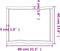 vidaXL - Tafelblad - natuurlijke - rand - 80x60x(2-6) - cm - eikenhout - donkerbruin
