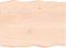 vidaXL - Tafelblad - natuurlijke - rand - 80x60x(2-6) - cm - massief - eikenhout