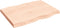 vidaXL - Tafelblad - natuurlijke - rand - 80x60x(2-6) - cm - massief - eikenhout