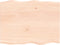 vidaXL - Tafelblad - natuurlijke - rand - 80x60x2 - cm - massief - eikenhout