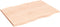 vidaXL - Tafelblad - natuurlijke - rand - 80x60x2 - cm - massief - eikenhout