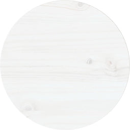vidaXL - Tafelblad - Ø30x2,5 - cm - massief - grenenhout - wit