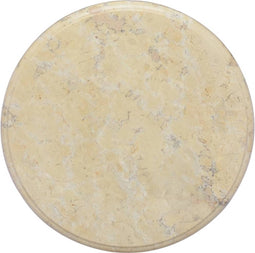 vidaXL - Tafelblad - Ø40x2,5 - cm - marmer - crèmekleurig