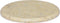 vidaXL - Tafelblad - Ø40x2,5 - cm - marmer - crèmekleurig
