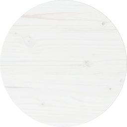 vidaXL - Tafelblad - Ø40x2,5 - cm - massief - grenenhout - wit